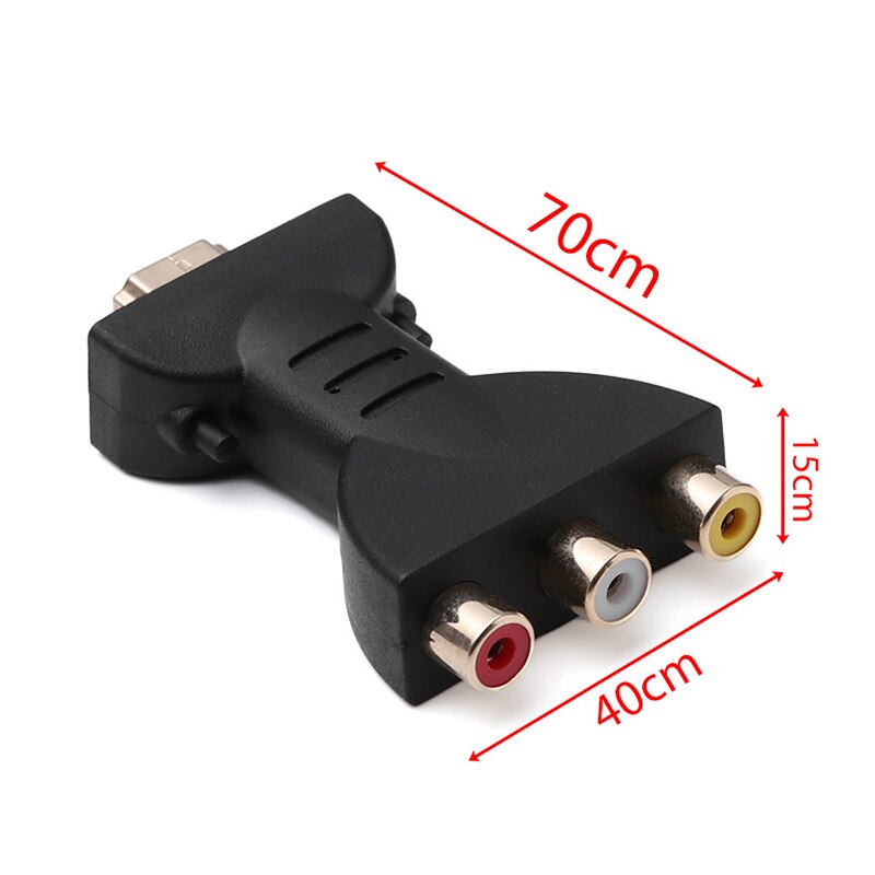 AV Digital Signal HDMI To 3 RCA Female Audio Adapter Component Converter Video Audio Adapter AV Component Converter ZXPY1