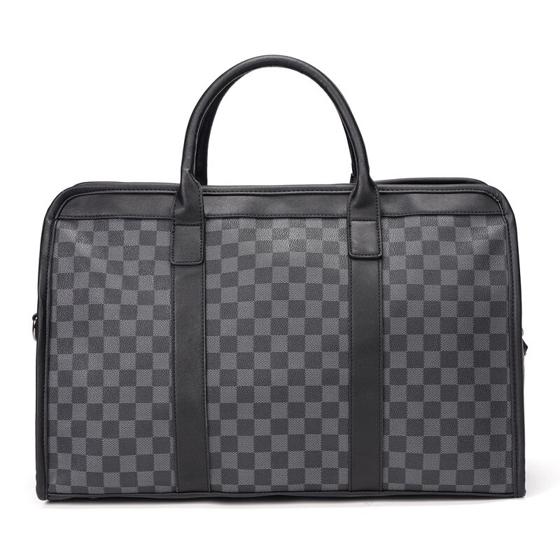 Newhotstacy Bag 03042021 men's classic Plaid handbag large capacity fitness bag travel bag short distance luggage bag