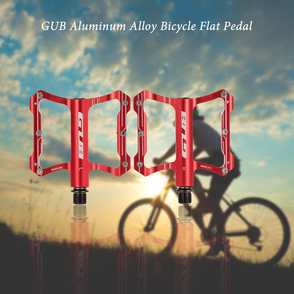 GUB-pédale de vélo pliable de VTT, ultraléger, en alliage d'aluminium, filetage de 9/16 pouces