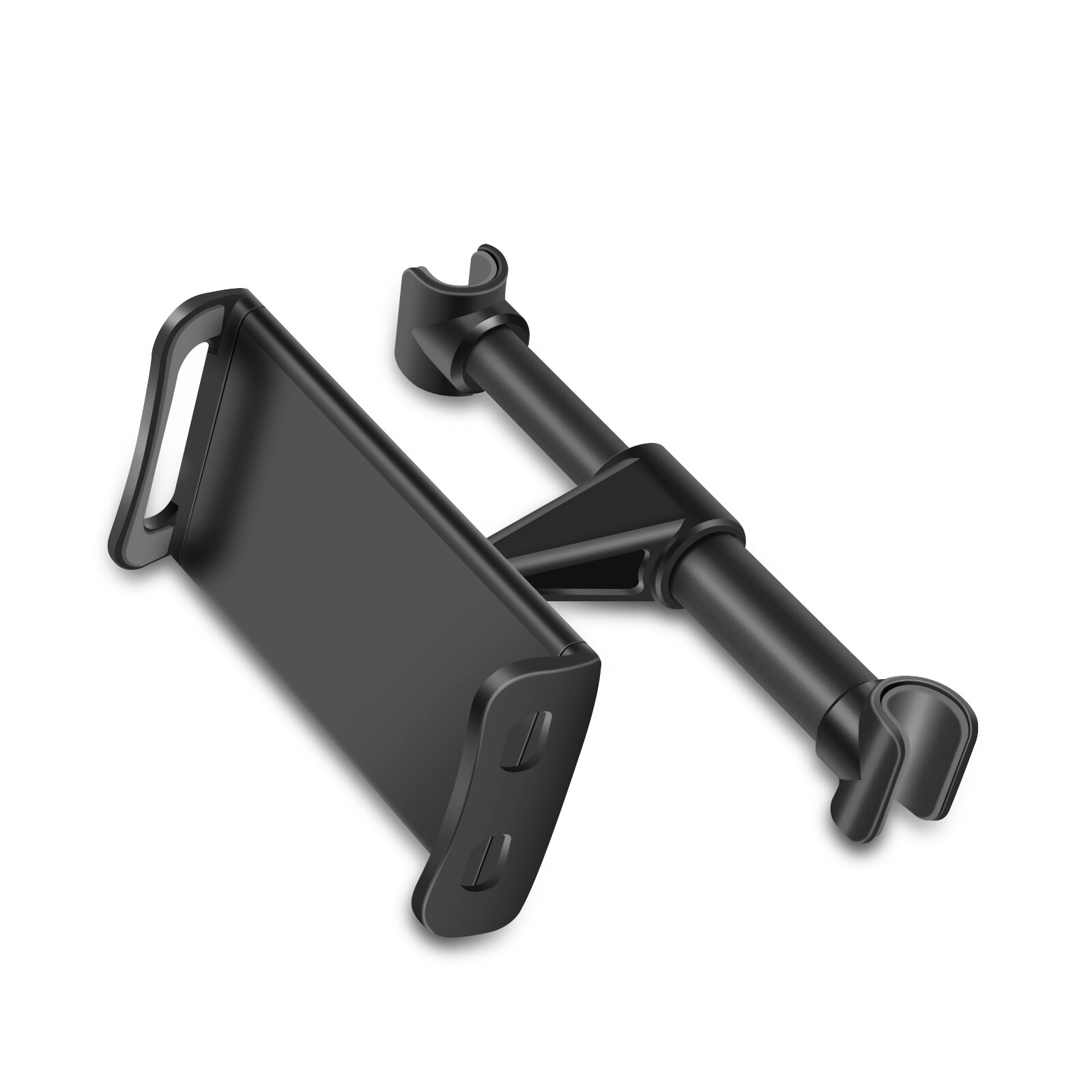 Auto Telefoon Houder Achterbank Tablet Stand Stabiele Installatie Auto Hoofdsteun 360 Graden Rotatie Voor 4-11 Inch Tablet PC Telefoon: Black