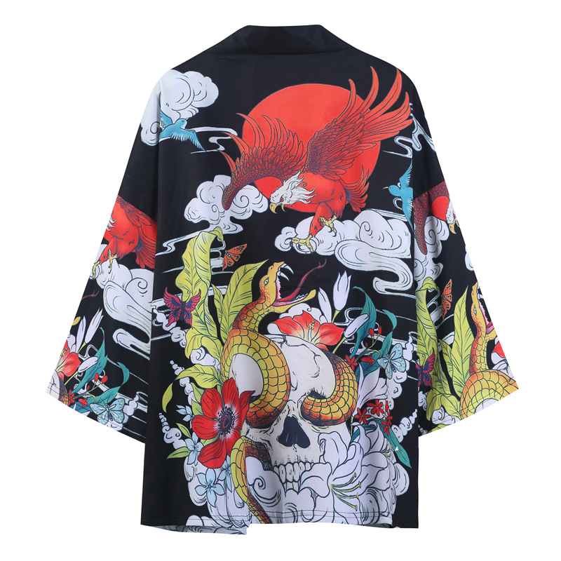 Kimono Japonais (Yukata) Léger Femme - Cardigan D'extérieur Oversize Été