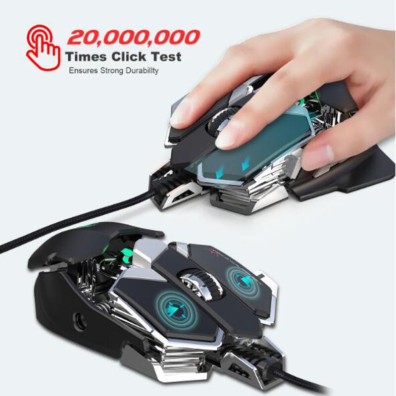 Rainbow Light Keyboard mouse set RGB one-handed keyboard plus macro programming mechanical game Gaming mouse