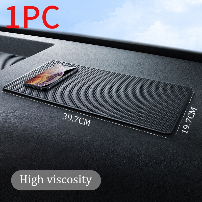 Super Sticky Anti-Slip Mat Voor Auto 40X20Cm Auto Dashboard Pad Hittebestendige Antislip mat Dashboard Sticky Pad Adhesive Pads: 40x20cm Super sticky