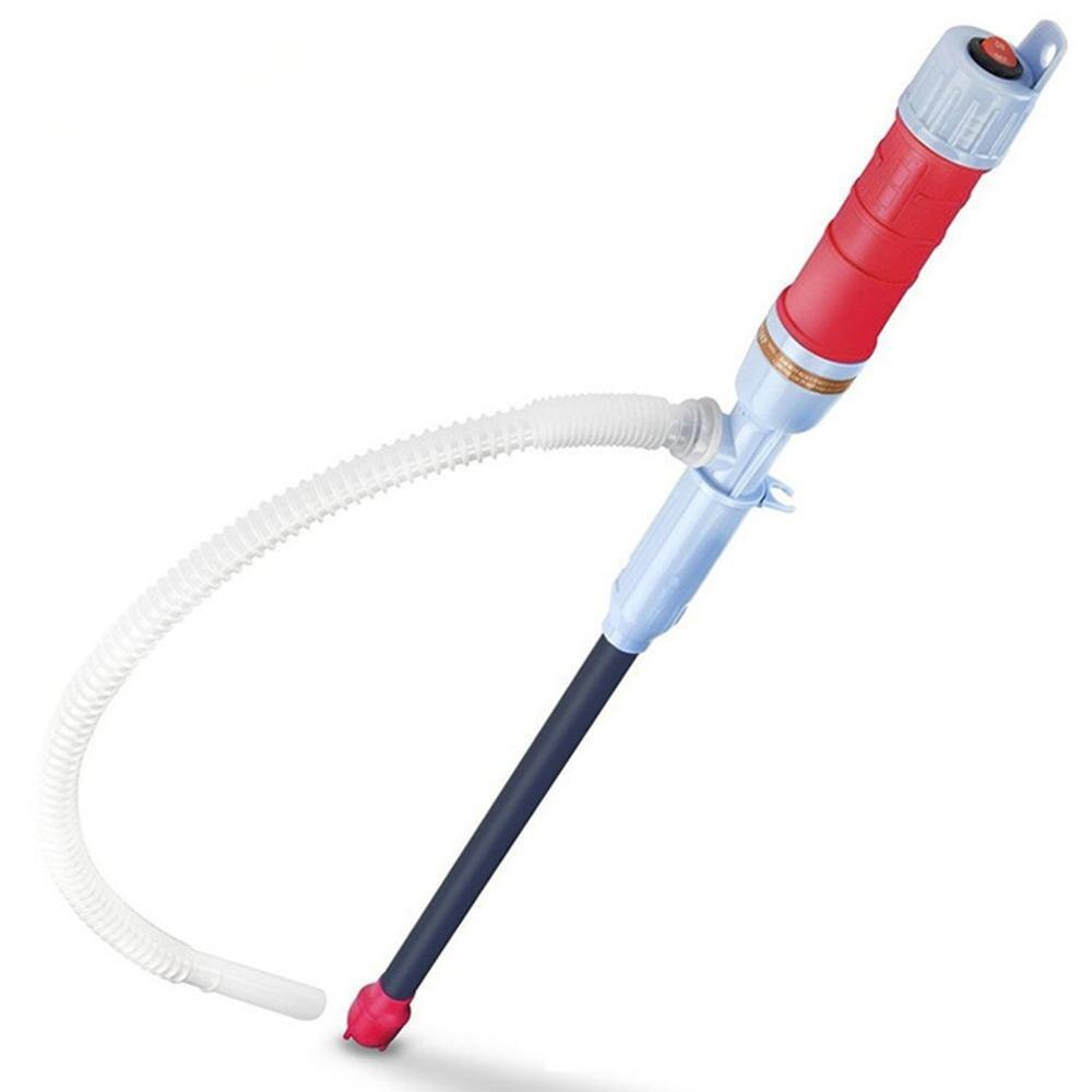 Liquid Oil Transfer Pump Water Pump Powered Electric Outdoor Car Vehicle Fuel Gas Transfer Suction Pumps Liquid Transfer Oil: Red