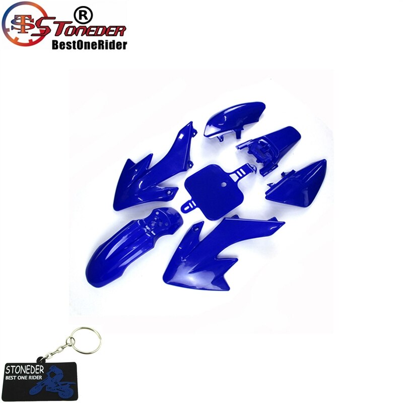 Stoneder Kuip Plastic Fender Kit Voor XR50 CRF50 Ssr Thumpstar Stomp Coolster Pitsterpro Braaap Sdg Gpx Dhz 50-160cc Pit Bike: Blue