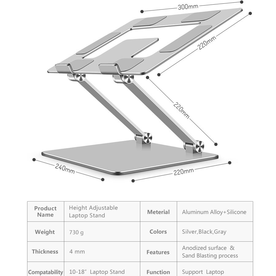 Tablet Stand Desk Verstelbare Opvouwbare Houder Voor Ipad Pro Air Mini 11 12.9 Macbook Samsung Xiaomi Huawei Laptop Notebook Ondersteuning