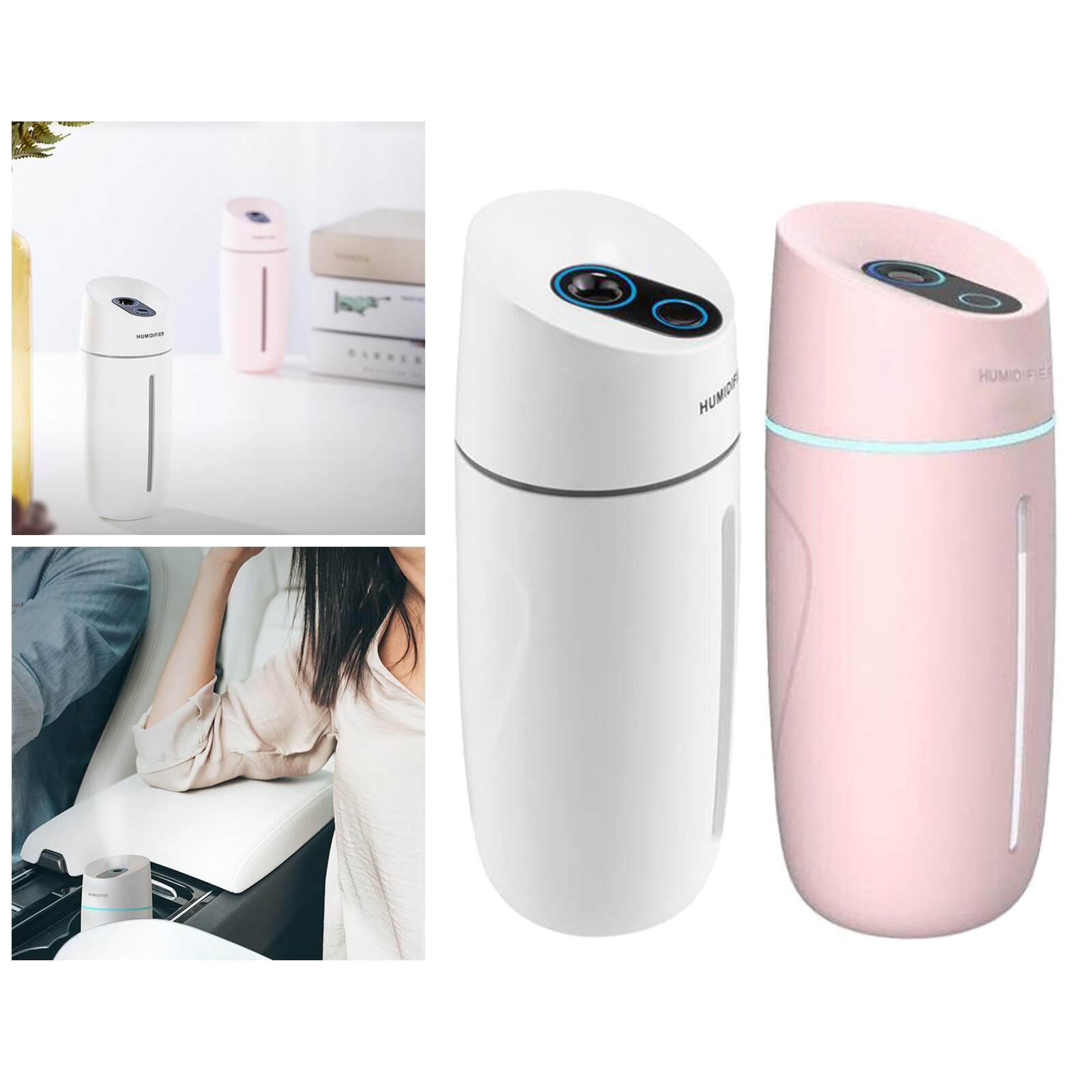 Humidifiers 260ml Humidifier Air Purifier Whisper Quiet Humidifier