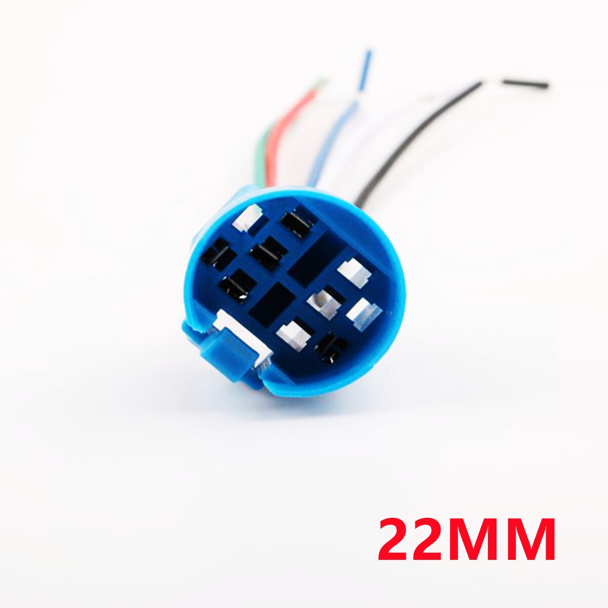1PC 12mm 16mm 19mm 22mm 25mm Cable Socket For Metal LED Push Button Switch 2-6 Wires Stable Lamp Light Button Connector: 22MM
