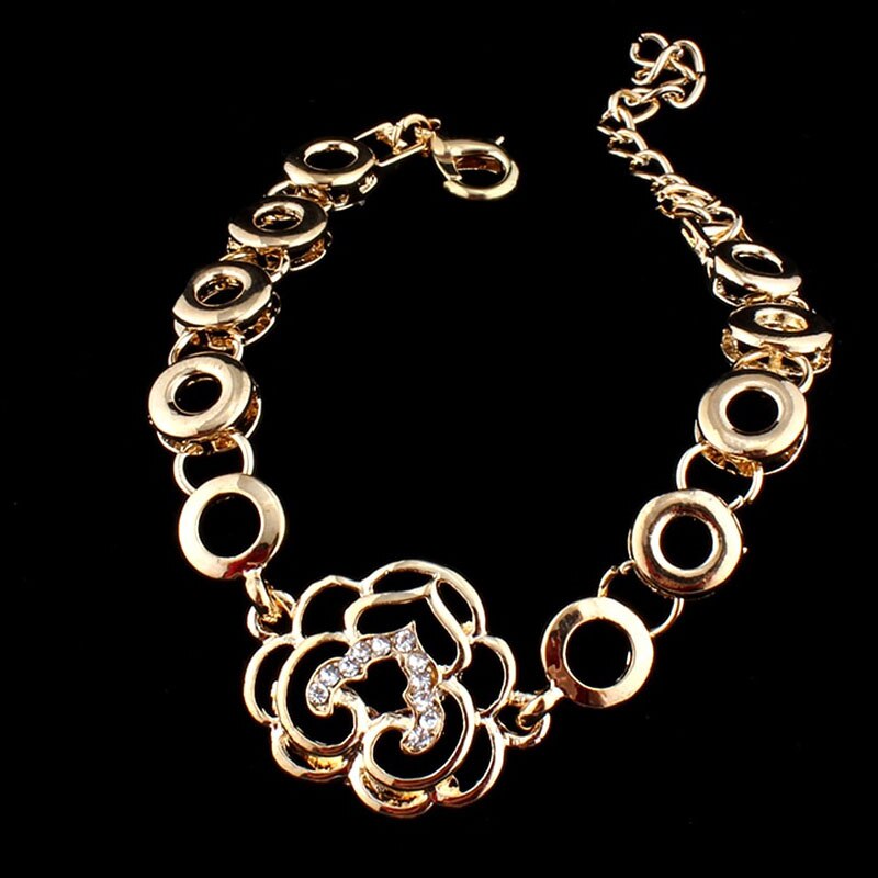 Jiayijiaduo Afrikanischen Schmuck einstellen Gold Farbe Halskette Ohrringe Armbinde Ring einstellen für frauen Hochzeit Schmuck Zubehör