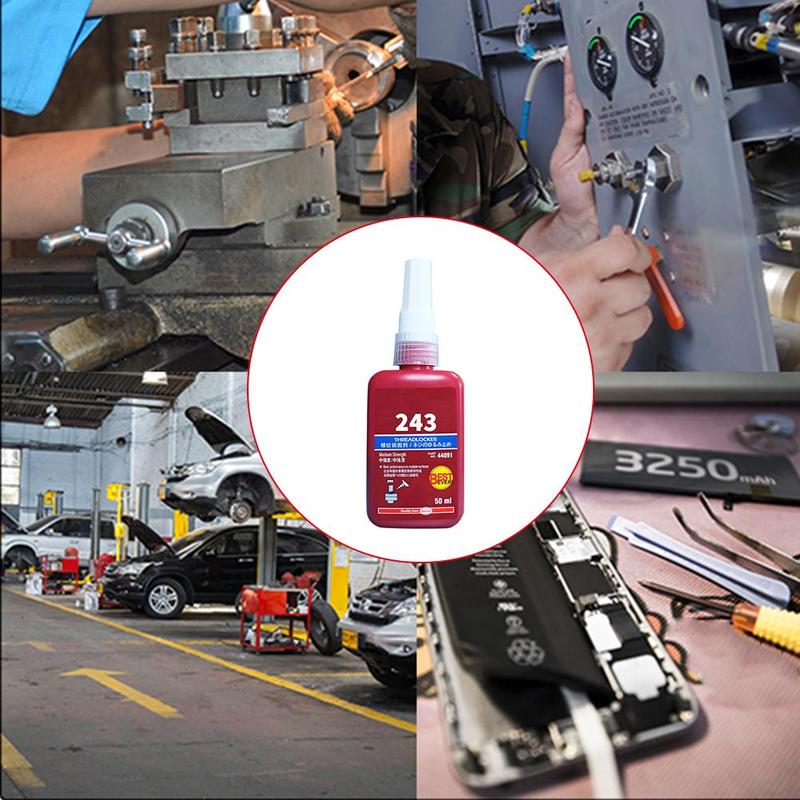 50ml 243 Cylindrical Retainer Locking Adhesive Metal Strength Thermal Environment Screw Adhesive Anaerobic Glue B3I7 K0L2