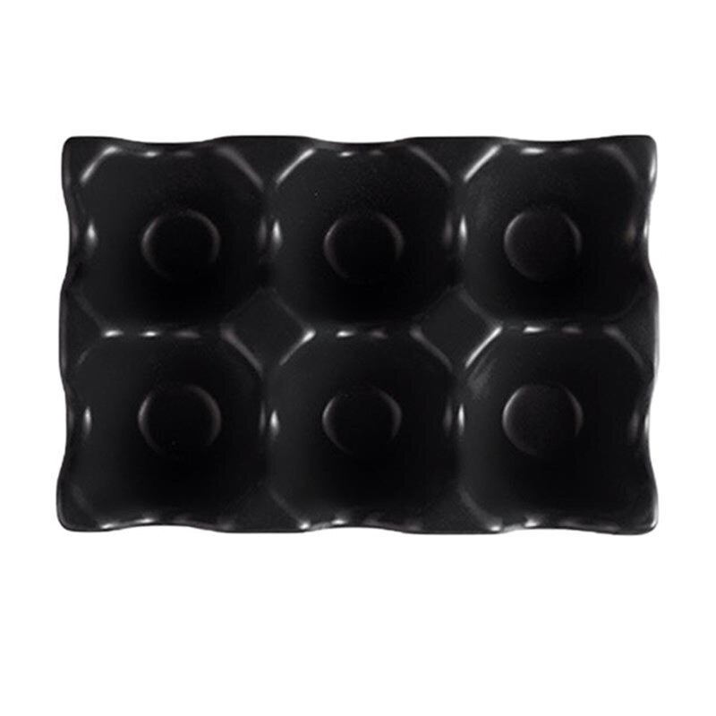 Kreatywna taca na jajka ceramiczne antypoślizgowe pudełko na jaja lodówka odporna na wstrząsy taca na jajka pudło robić wstawienia na półkę organizacja przechowywania rodziny: F