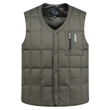 Gilet Sans Manches Homme - Col En V, Poids Moyen - Perfecto Pour Mi-saison - Taille 3XL, Style Décontracté