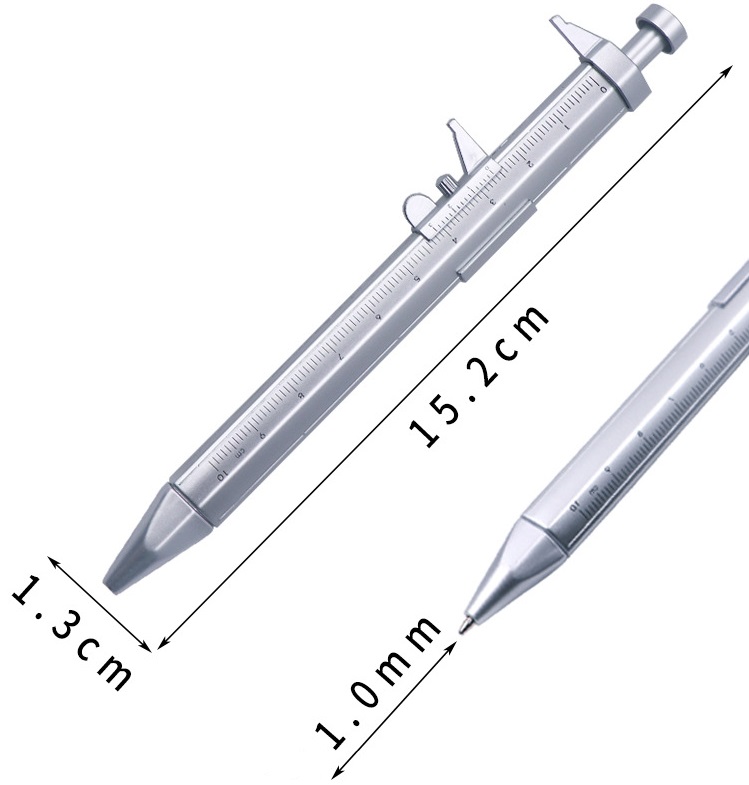 Multifunction Caliper pen Ball-Point 0.5mm ballpoint pen Gel Ink Pen Vernier Caliper Roller Ball Pen Creativity Stationery