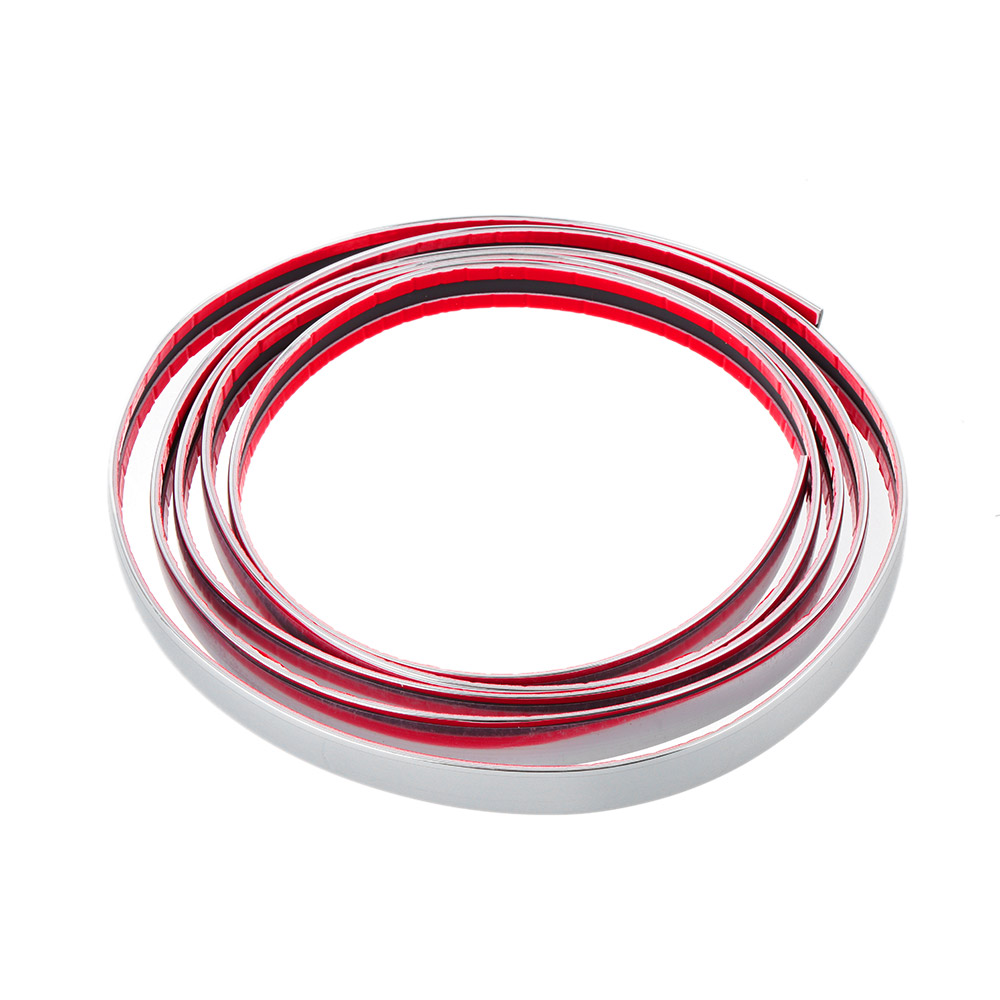 6/8/10/12/15/20mm Auto Chrom Styling Aufkleber Moulding Trim Streifen Band auto DIY Körper Stoßfänger Schützen Aufkleber