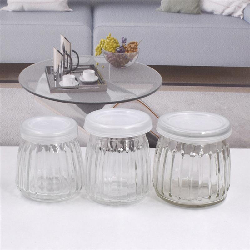 6 stk 150ml yoghurtkopper med låg glas kop gennemsigtig yoghurt drikke kop budding mælkekop til hjemmekøkken butik restaurant