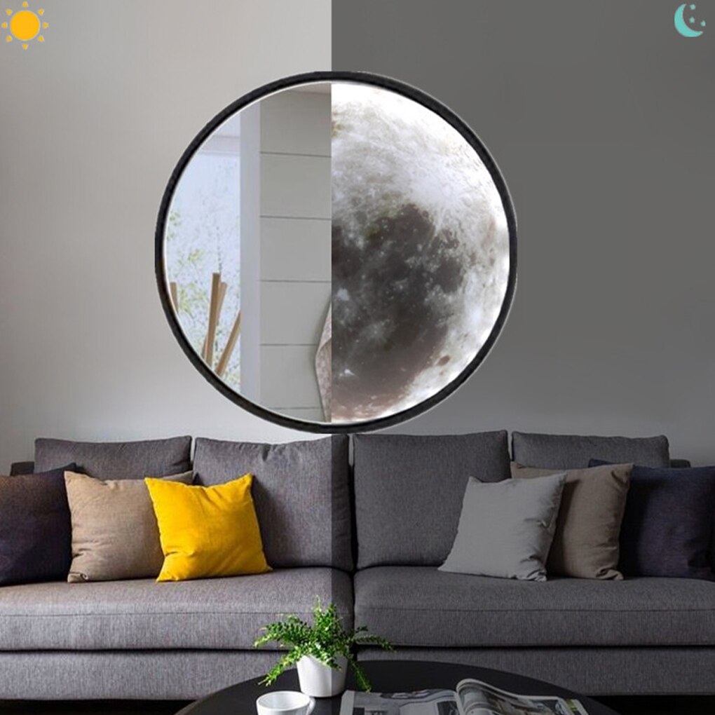 magic mirror makeup mirror with light moon wall lamp living room entrance bathroom decorative mirror wall lamp