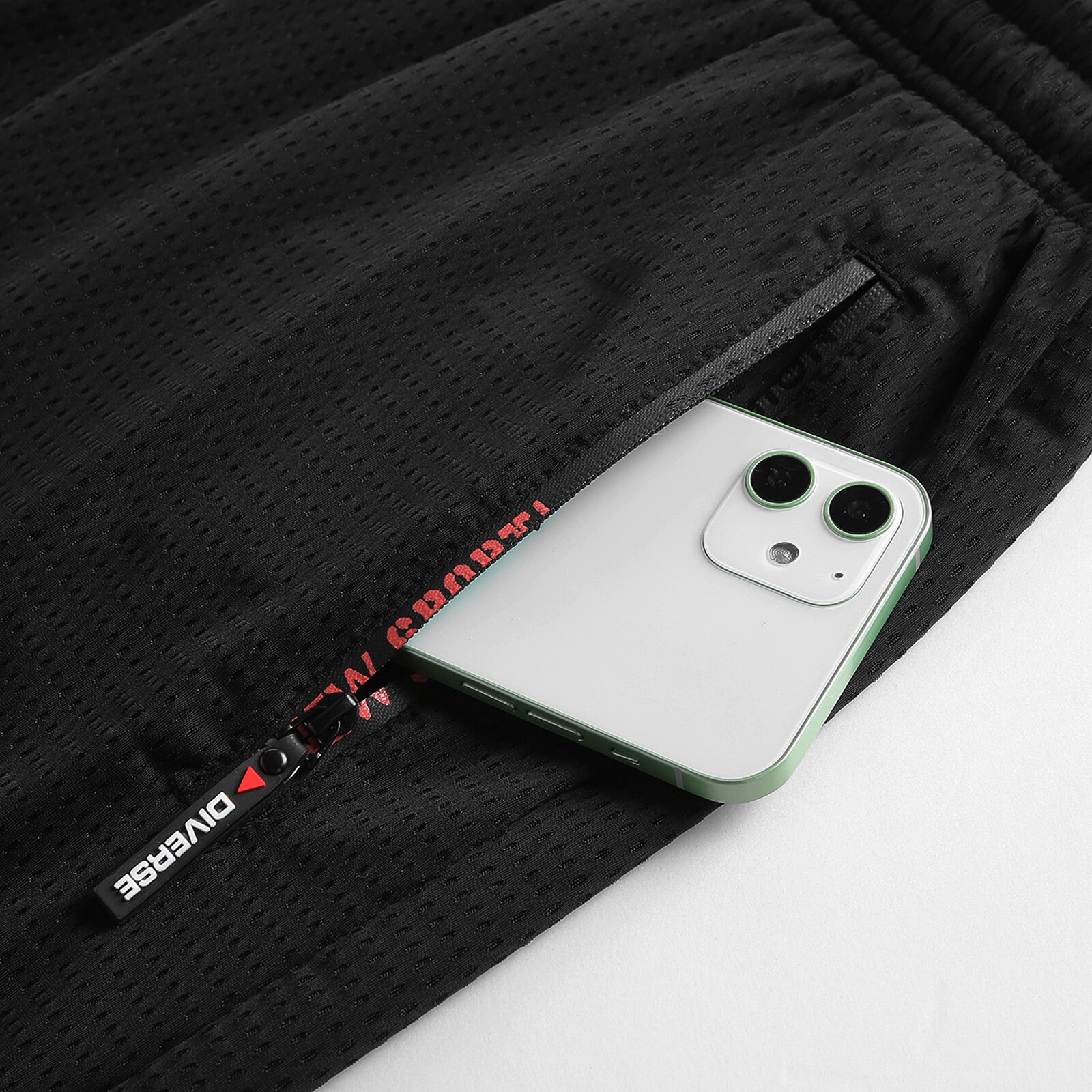 Mjnong Heren Shorts Toevallige Trekkoord Elastische Taille Korte Met Rits Zakken Ademend Grote En Lange Workout Shorts