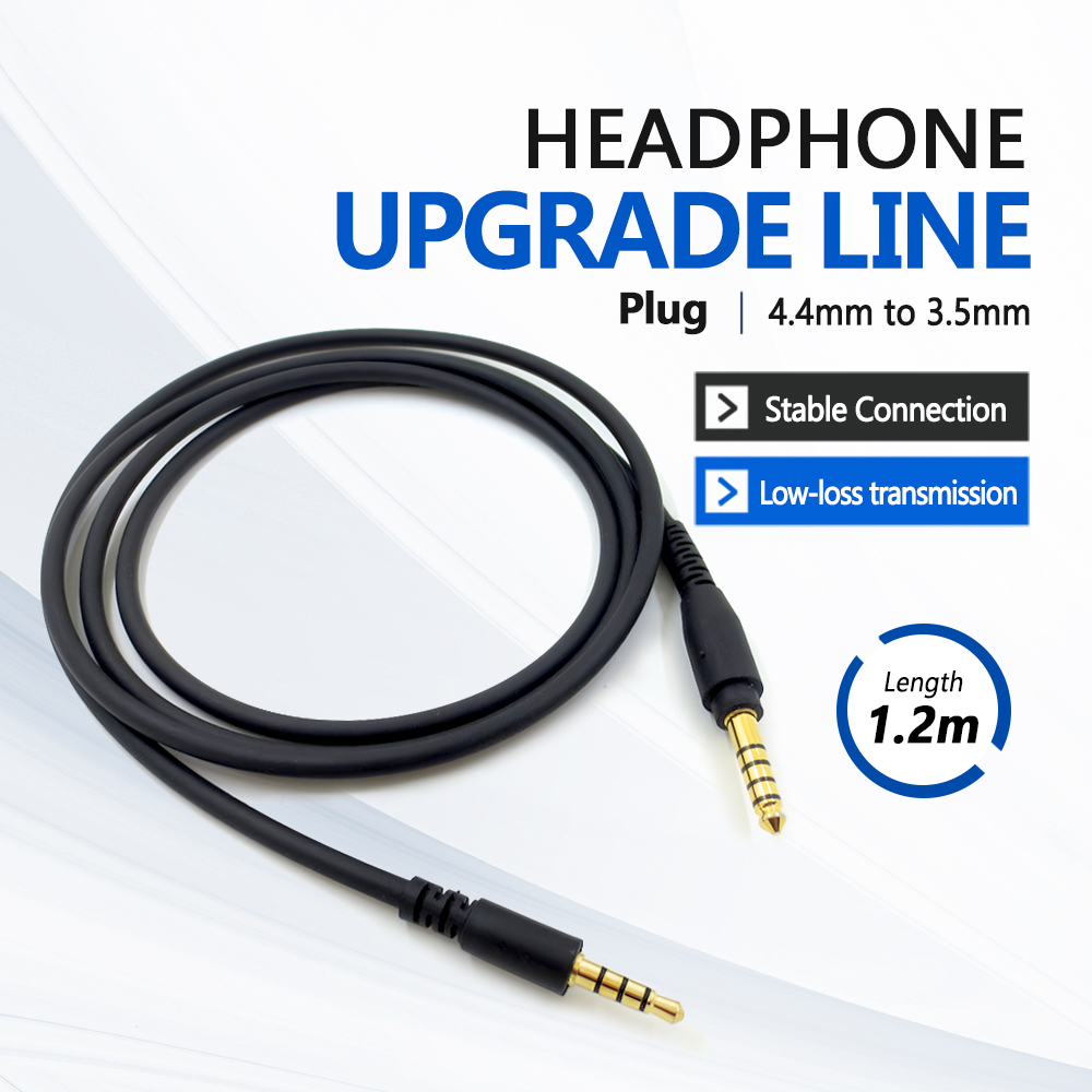 Kabel audio z wtykiem 4.4MM na gniazdo 3.5MM męnarty, techniczny kabel robić słuchawek, zamiennik kabla robić słuchawek audio-Technica ATH-GDL3 GL3