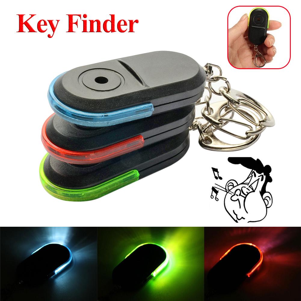 Keychain Finder Anti-Lost Flashlight Keychain Wireless Key Finder Alarm Locator With Sound for Phone Accessories