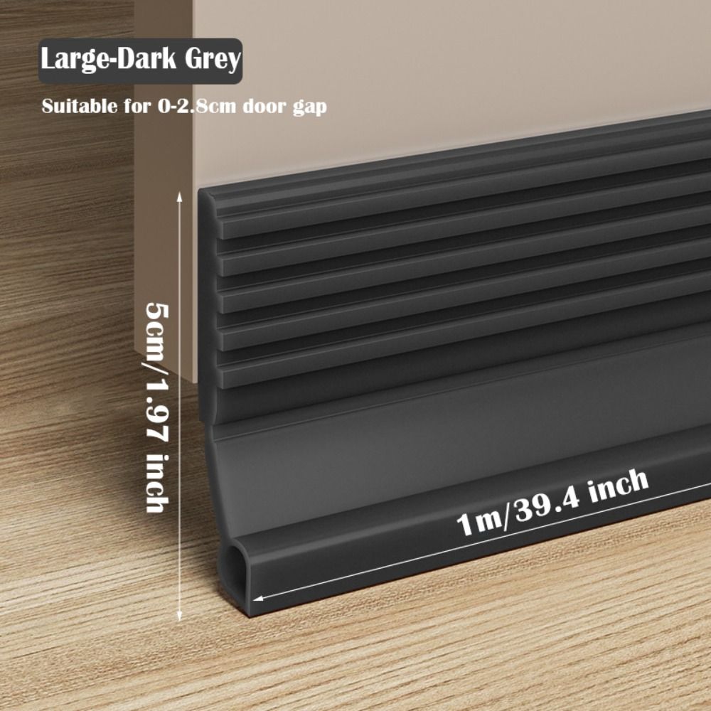 Soundproof Door Bottom Sealing Strip Insect Prevention Self-adhesive Draught Excluder 100cm Home Door Draft Stopper Dorm: camel