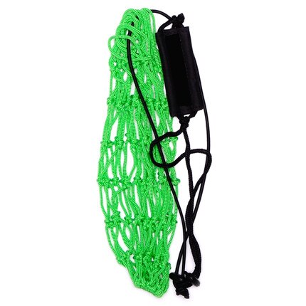Handle Solo Soccer Kick Trainer with Ball Locked Net Football Ball Bungee Elastic Training Juggling Net Size 3, 4, 5: green