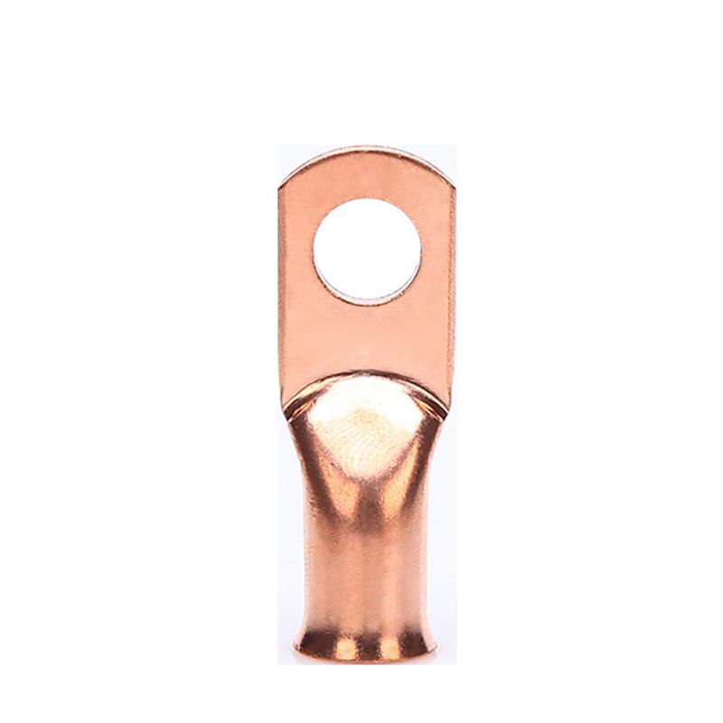AWG4X5/16 Bare Copper Cable Lug Kit Bolt Hole Tinned Cable Lugs Heavy Battery Wire Terminals Copper Nose Wire Connector