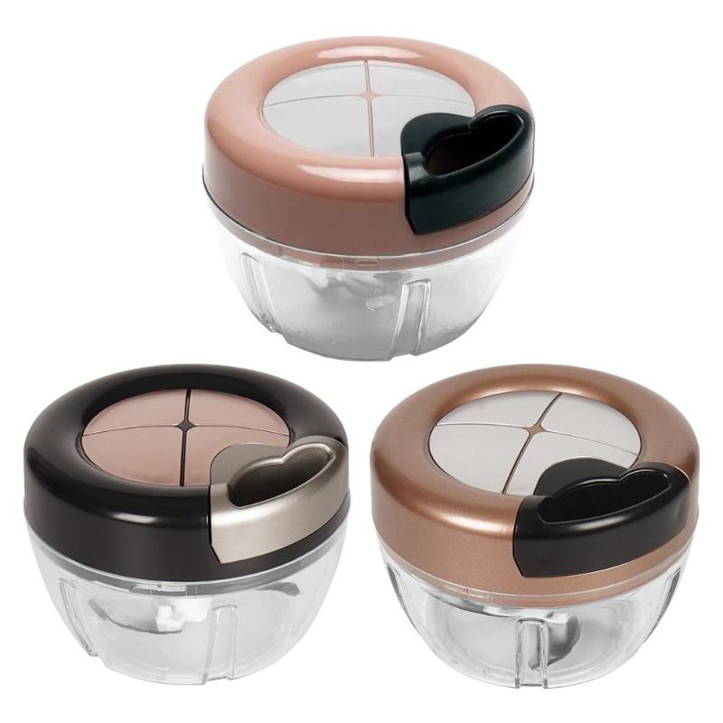 Picadora manual de frutas y verduras, cortadora de verduras manual, ralladora de carne, molinillo de cebolla y nueces, picadora, trituradora, herramientas de cocina