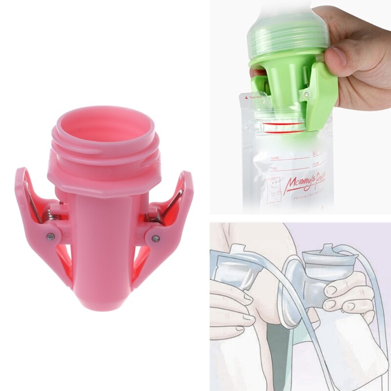 Baby Brust Milch Lagerung Taschen Clip Adapter für Standard Kaliber Brust Pumpe 85WA