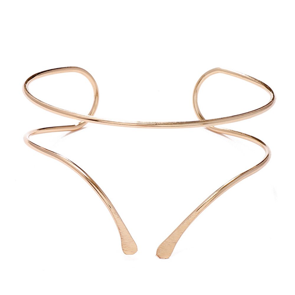 Bohemian Butterfly Leaf Charm Upper Bracelet Arm Chain Metal Hollow Out Geometric Pattern Retro Arm Cuff Bangle Body Bracelets: Style 12