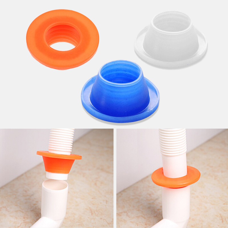 1PC Pipeline déodorant Silicone anneau rondelle réservoir égout Drain joint bouchon antiparasitaire couleur aléatoire
