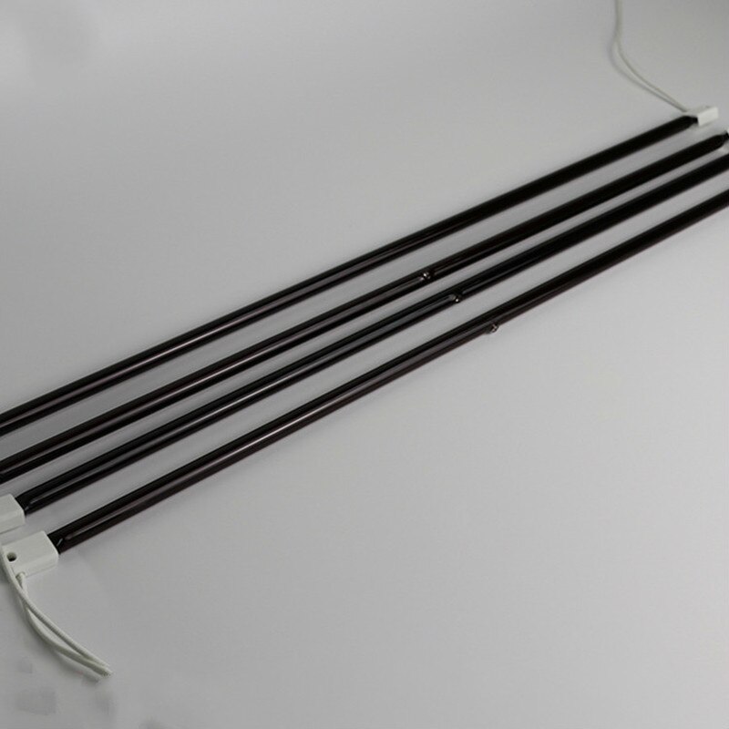 Quartz heating tube heating element infrared heating lamp halogen heating tube infrared lamp 1kw 350mm electrode