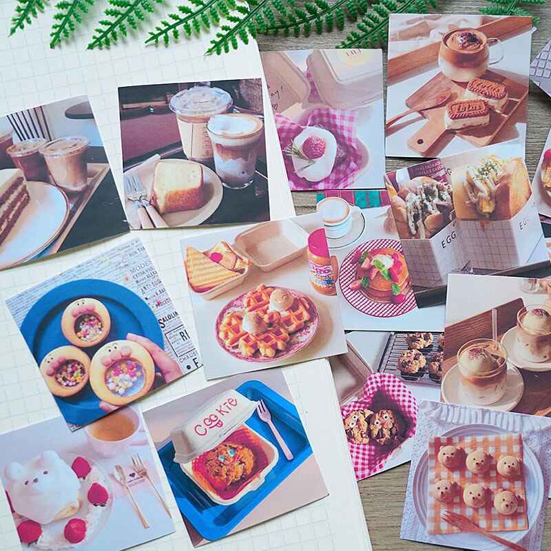 20PCS Food Diary Stickers DIY Stationery