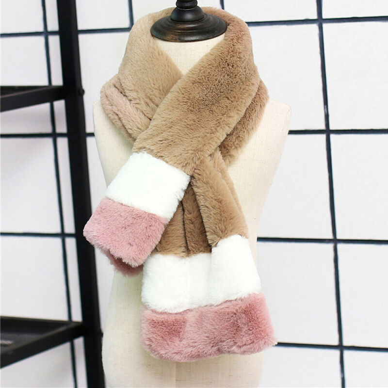 Accessoires pour bébé, écharpe douce pour enfants, garçons et filles, cache-cou d'hiver, foulards en patchwork pelucheux, châle
