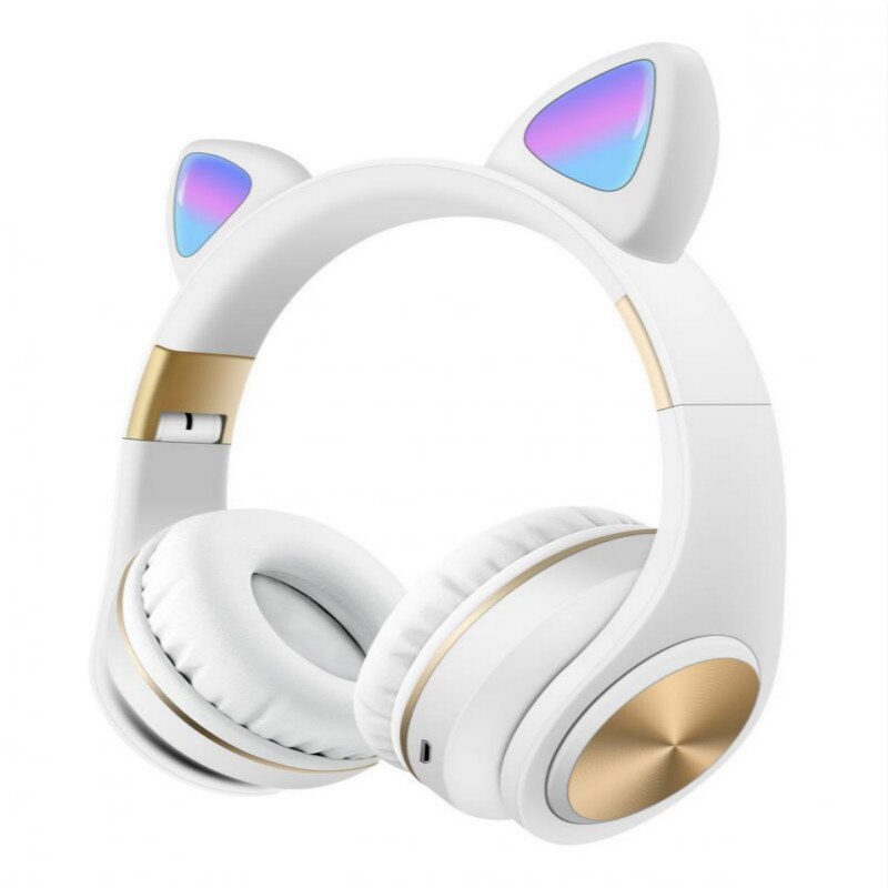 Wireless Bluetooth 5.0 Head-mounted Sport Wireless Headset With Microphone LED Light For Kids Girls Earphones Accessories: 02