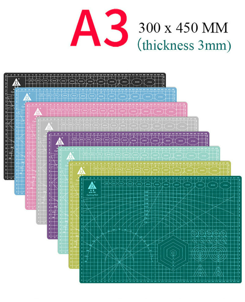 Pvc Cutting Pad A3 Large Manual Pad Writing Test Paper Drawing Beauty Diy Model Rubber Seal Self-repairing Desktop Carving Pad