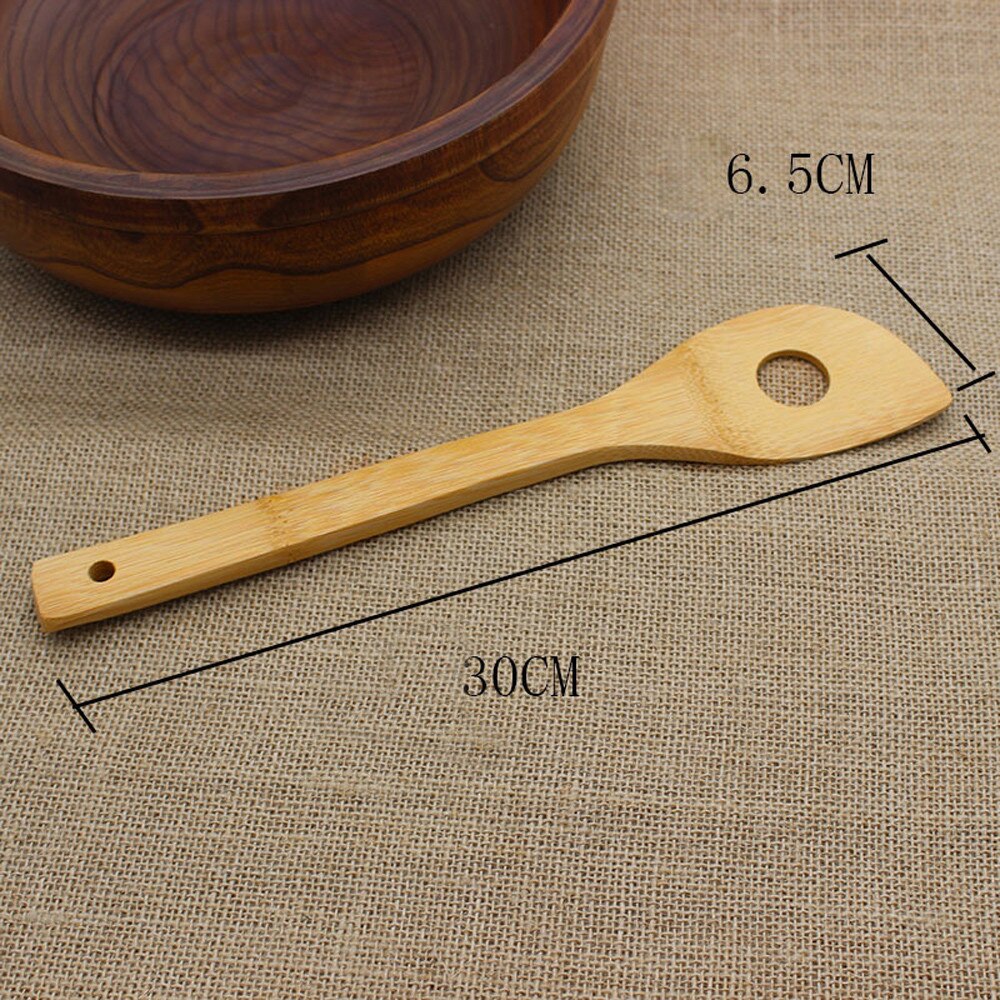 5 Delige Set Bamboe Gebruiksvoorwerp Keuken Houten Koken Gereedschap Lepel Spatel Mengen Keuken Gadget Accessoires #20