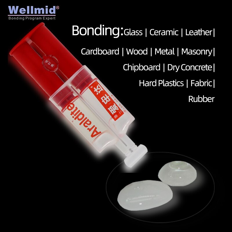 Araldite 5 Minutes Rapid Transparent AB Glue DIY Household Items Epoxy Adhesive Bonding Metal Plastic Ceramics Furniture Jewelry