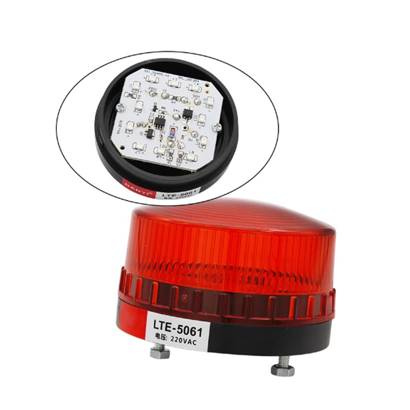 Gate opener Waterproof mini lamp Security Alarm Strobe Warning Signal Flashlight Red, Yellow, Blue,green Optional（With sound）