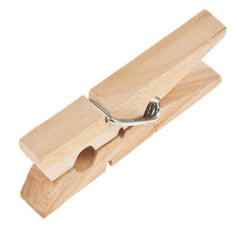 25mm/30mm/35mm/45mm/72mm træfarve /35mm farver spring træ klip tøjklemme håndværk ornament 1-50pc/ taske sort hvid tøj clips