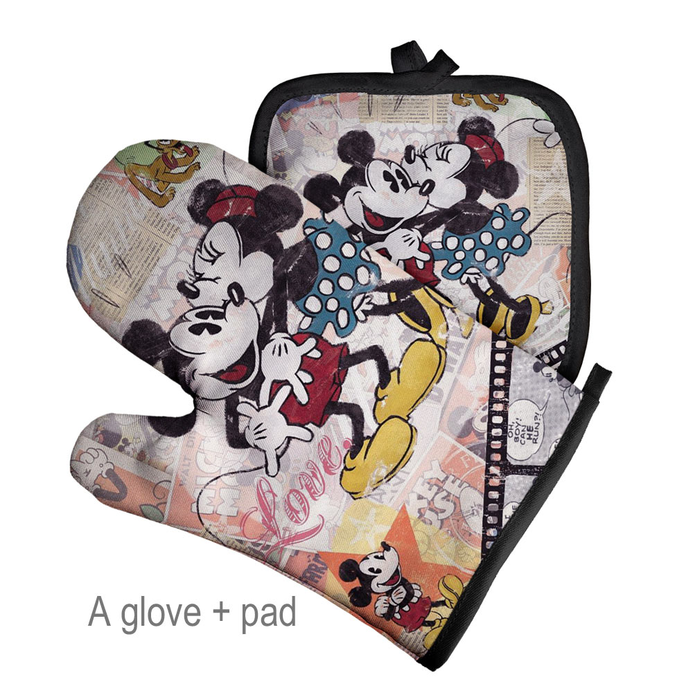 Bageisoleringshandsker til grill eller køkken mikroovn handske grydelap polyester ovnhandsker og grydelapper pad: No1