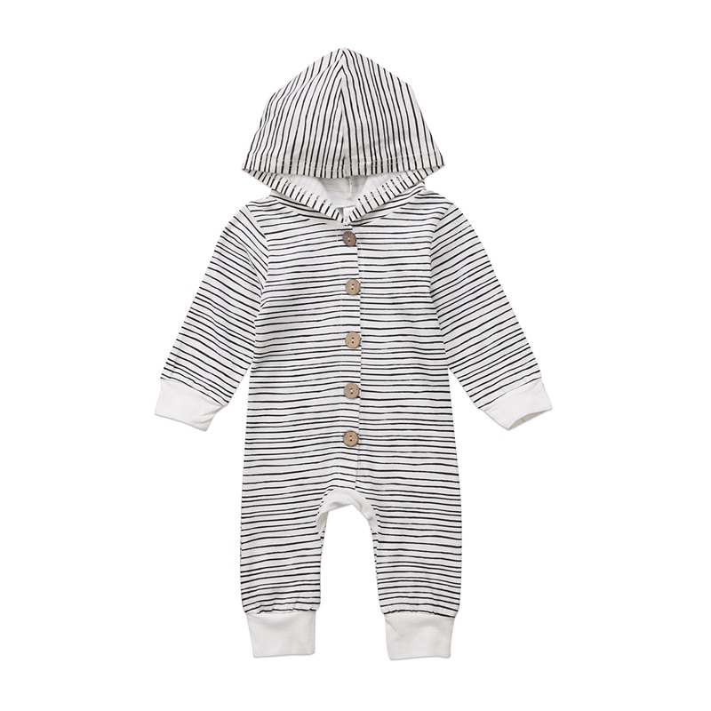 FOCUSNORM Neue Baby Jungen Mädchen Kind Mit Kapuze Romper Overall Kleidung Pullover Outfit