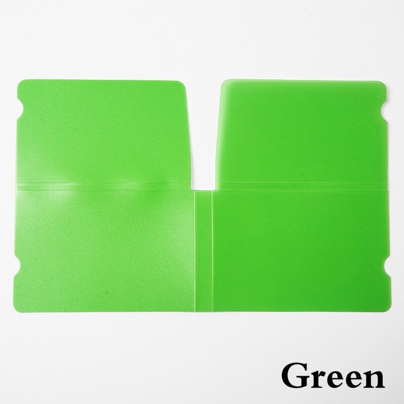 Sac de rangement pour masque pliant Portable, 10 pièces, Clip de rangement pour masque facial, sacs de couverture: green