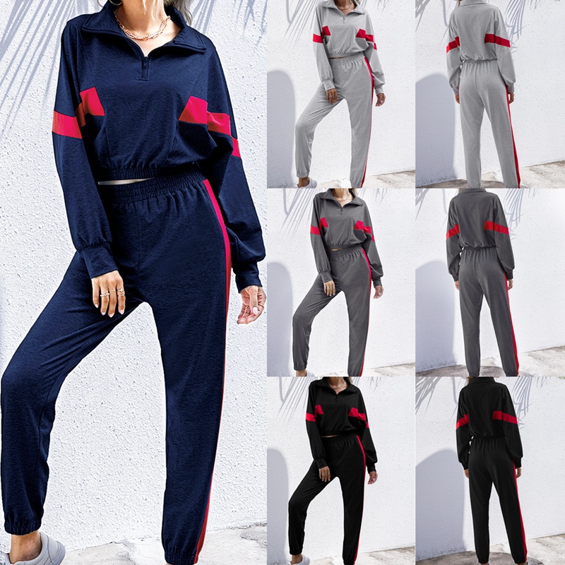Frauen 2 Stück Set Lässige Sportswear 2 Stück Set Frauen Schweiß Hosen Sweatshirt Outfit