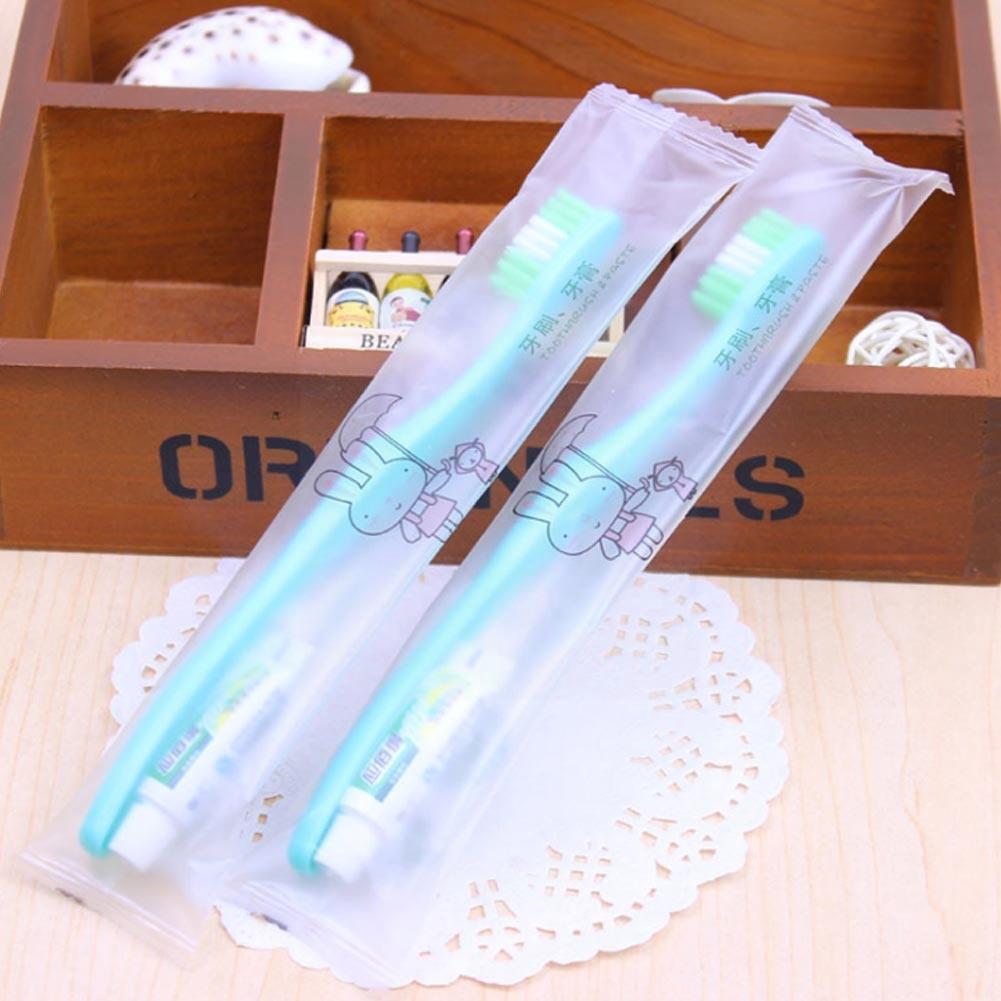 50pcs Disposable Wash Suits Portable Toothbrush Toothpaste Set Wrapped Individually Teeth Care Random Travel Hotel Col N5g3