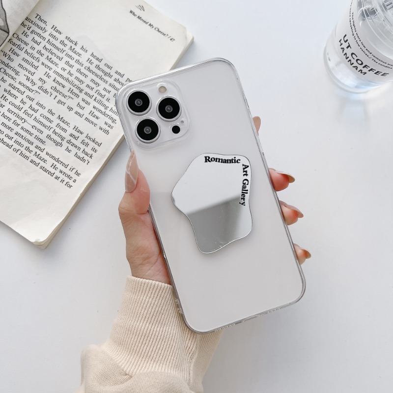 Samoprzylepne akrylowe lusterko na telefon komórkowy dla kobiet Dziewczyna Przenośne lusterko na telefon komórkowy Naklejki Ins Korea Dekoracja
