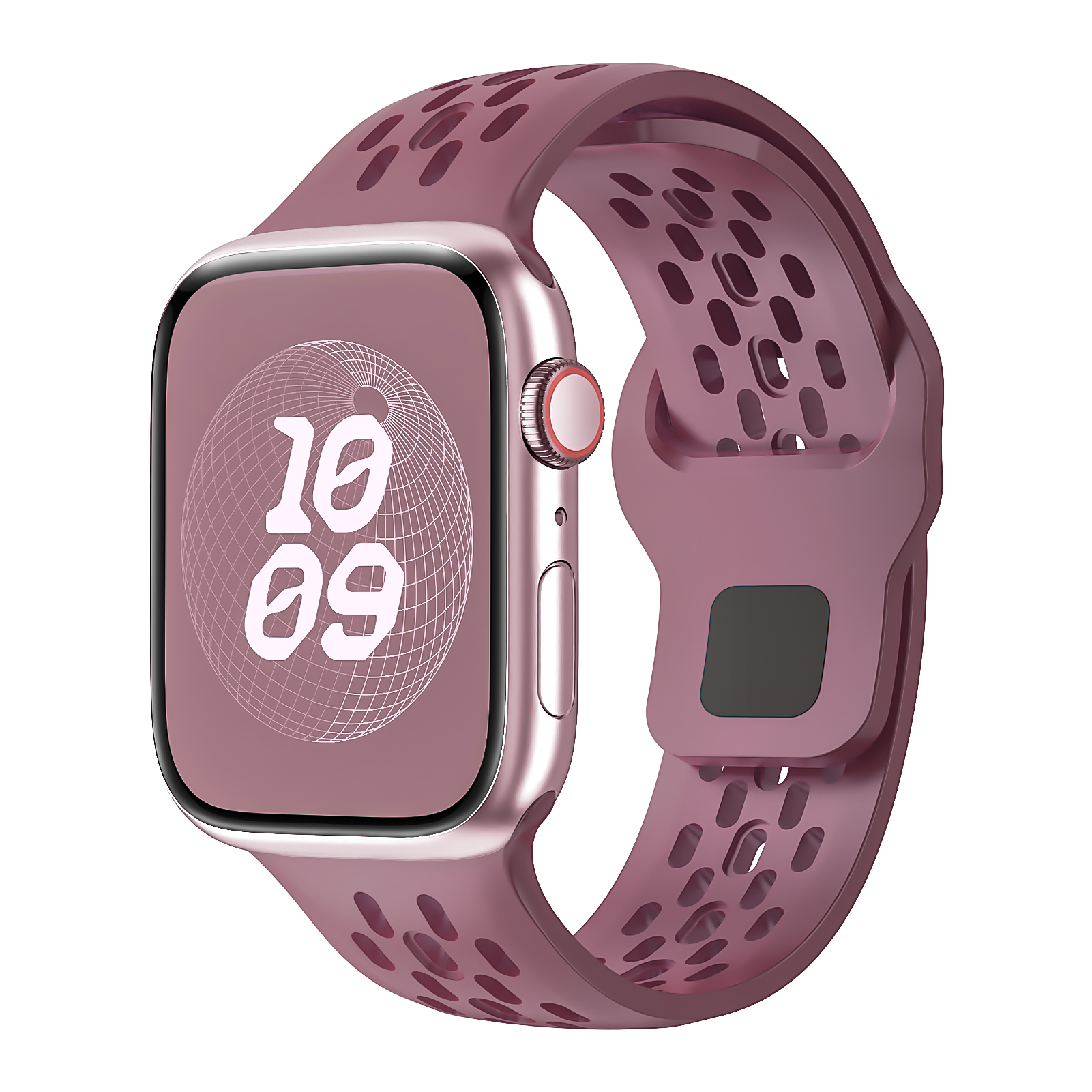 Silikone rem til apple watch rem 45mm 41mm 44mm 49mm 40mm 38 42mm 46mm armbånd correa iwatch series 10 9 8 7 6 5 3 se ultra: Blå lyseblå / 20mm