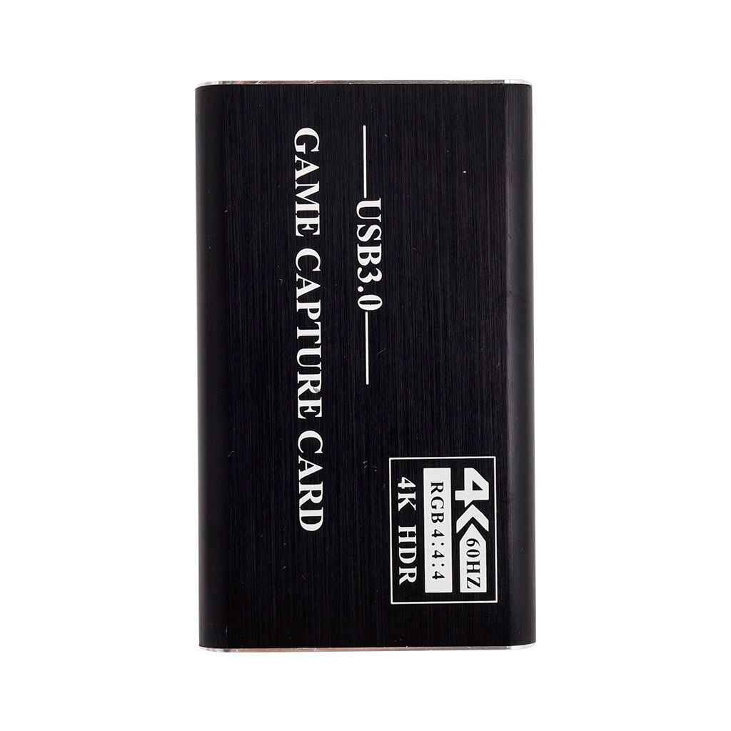 HDMI Video Capture Card 4K Screen Record USB3.0 1080P 60FPS Game Capture Device: Black