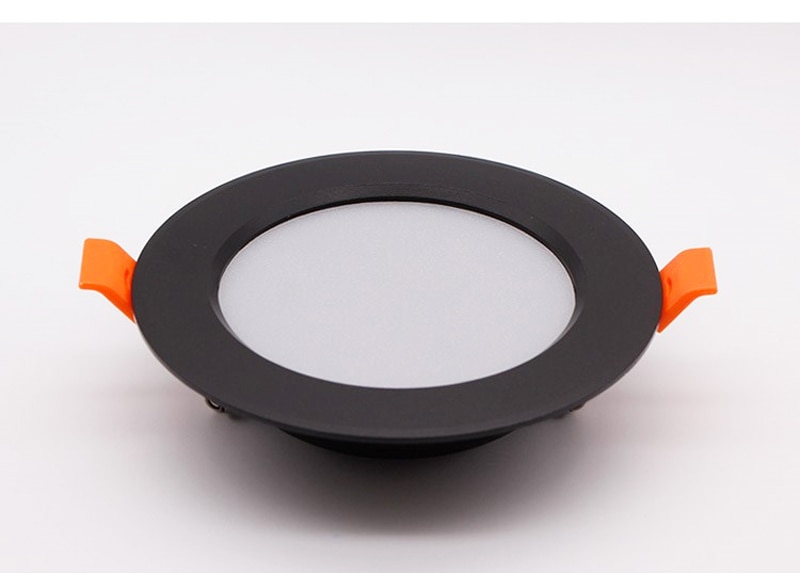 led downlight lamp 7W 9w 12w 230V 220V ceiling recessed downlights smd2835 Round Spot Lamp black Home Indoor Lighting