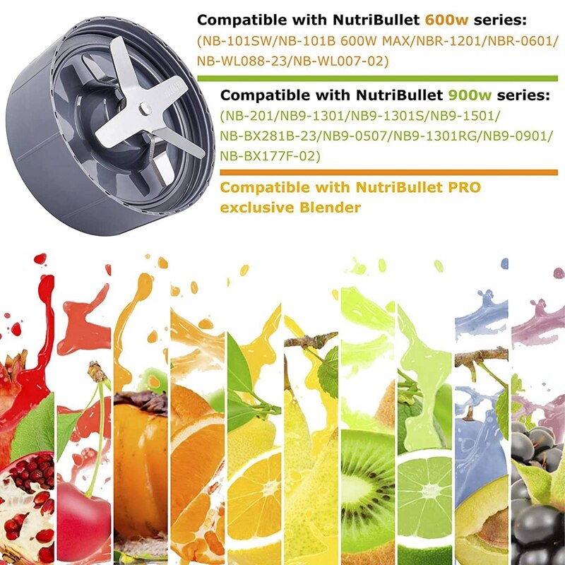 Ersatz Auszieher Klinge Kompatibel für NutriBullet 600W/900W Profi Exklusive Rührgerät NB-101S NB-201 NB9-1301 NB-101B