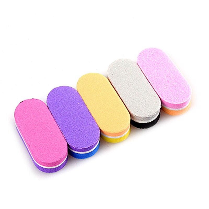 Mini éponge à ongles couleur dongle, bloc tampon, ponçage, lime, outils de pédicure et manucure, Gel, accessoires pour ongles, 50 pièces